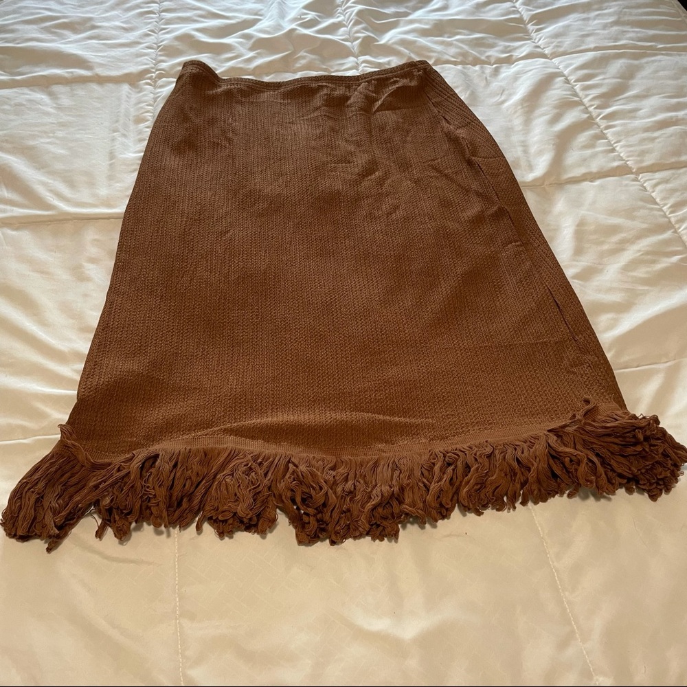 Fringe MIDI Skirt